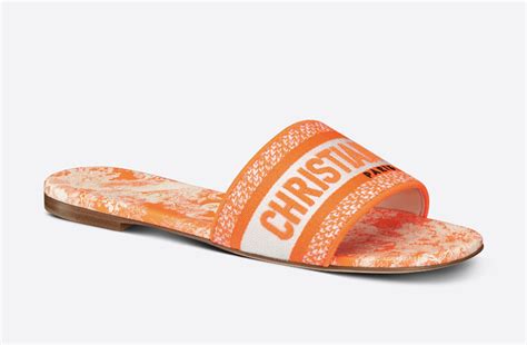 christian dior slides orange|authentic unisex christian dior slides.